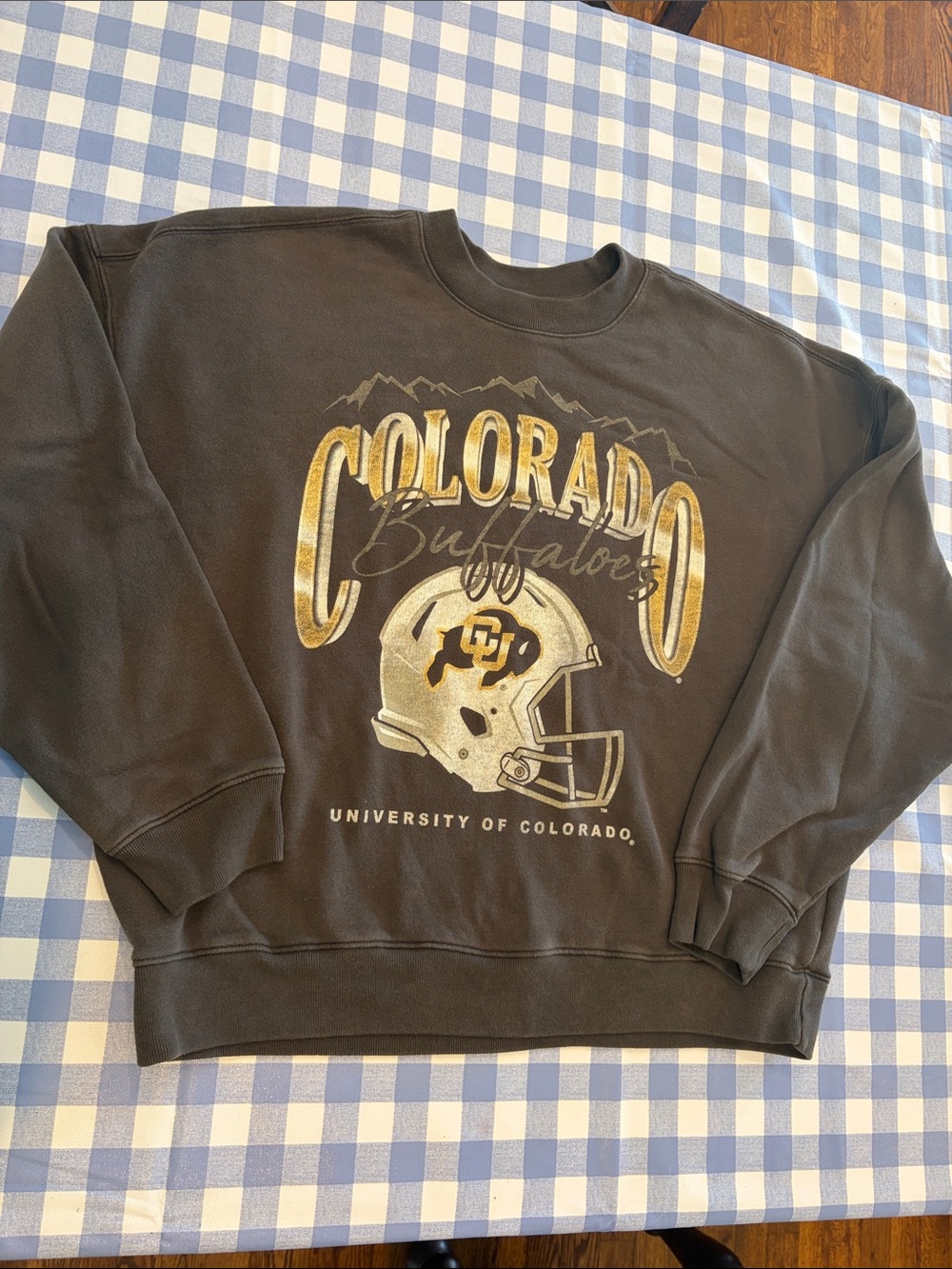 Hollister Colorado Buffaloes University of Colorado Black  Sweatshirt size L